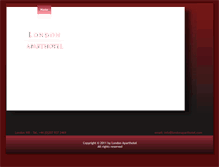 Tablet Screenshot of londonaparthotel.com
